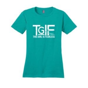 WOMENS TGIF This Girl Is Fearless Crew Neck T-Shirt