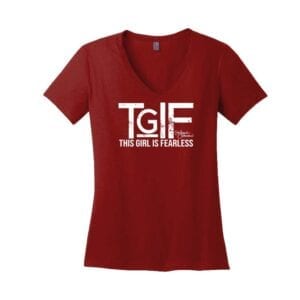 WOMENS TGIF This Girl Is Fearless V-Neck