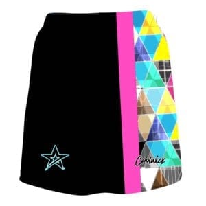 Stefanie Johnson Roto Grip Collage Triangles CoolWick Bowling Skort