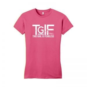 WOMENS TGIF This Girl Is Fearless Crew Neck T-Shirt