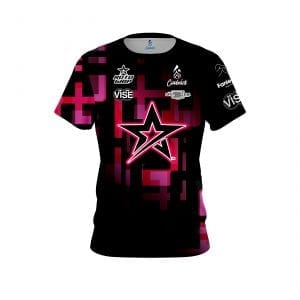 Stefanie Johnson Roto Grip Pretty in Pink Neon Geometric CoolWick Bowling Jersey