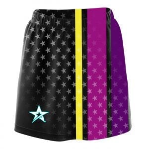 Stefanie Johnson Roto Grip All Star Multi Stripes CoolWick Bowling Skort