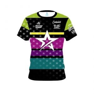 Stefanie Johnson Roto Grip All Star Multi Stripes CoolWick Bowling Jersey