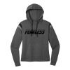 WOMENS FEARLESS Black Heather Gray Varsity Hoodie
