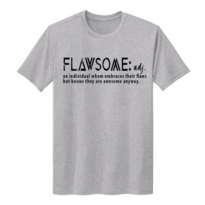 UNISEX FLAWSOME Sport-Tek Athletic Heather Echo Crew Neck Tee