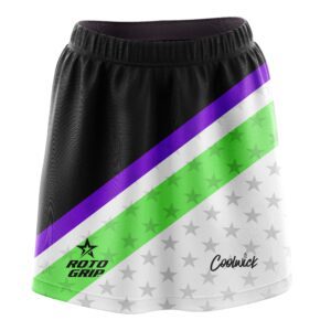 Stefanie Johnson Roto Grip Purple Lime Green Joker CoolWick Bowling Skort