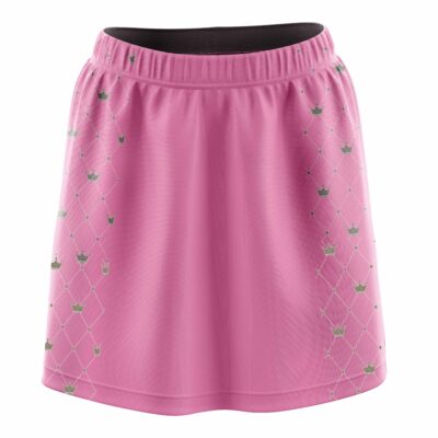 .Stefanie Johnson Brunswick Pink Gray Crowns CoolWick Bowling Skort