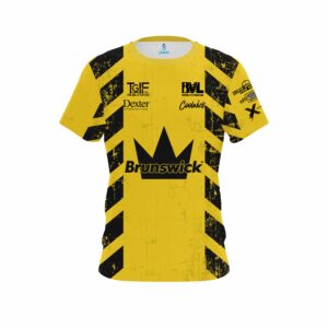 .Stefanie Johnson Brunswick Caution CoolWick Bowling Jersey