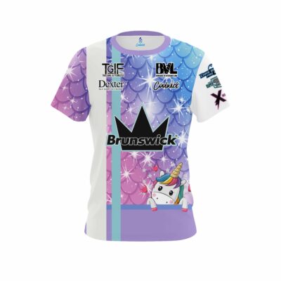 .Stefanie Johnson Brunswick Mermaid CoolWick Bowling Jersey