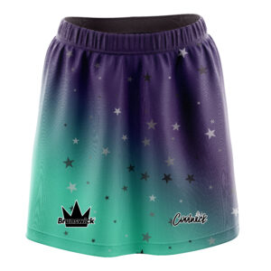 .Stefanie Johnson Brunswick Teal Purple Ombre CoolWick Bowling Skort